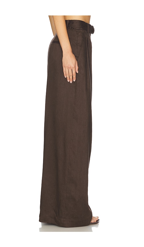  Helmut Lang Weite Hose Mit Doppelter Falte In Chocolate. Größe 10. Also In 12. 