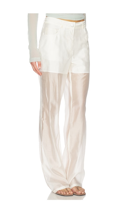 Helmut Lang Sheer Bootcut Pant In Multi