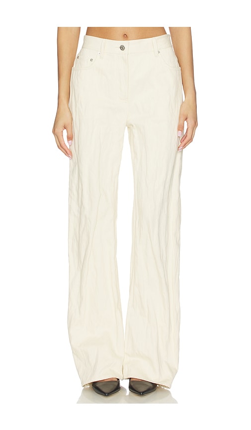 Helmut Lang Crushed Relaxed Bootcut Pant