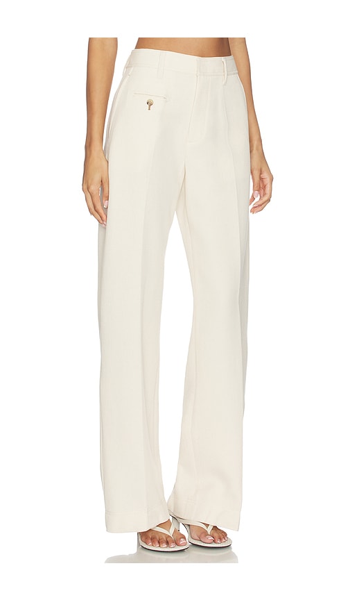  Helmut Lang Pantalón Con Trabillas Sailor Trouser En Color Crema Talla 0  (también En 00, 10, 2, 6, 8). 