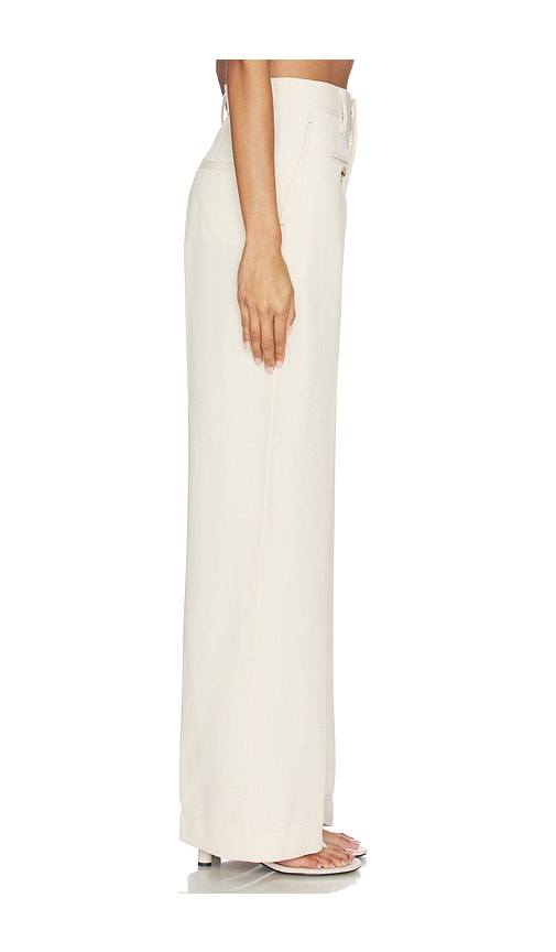  Helmut Lang Pantalón Con Trabillas Sailor Trouser En Color Crema Talla 0  (también En 00, 10, 2, 6, 8). 