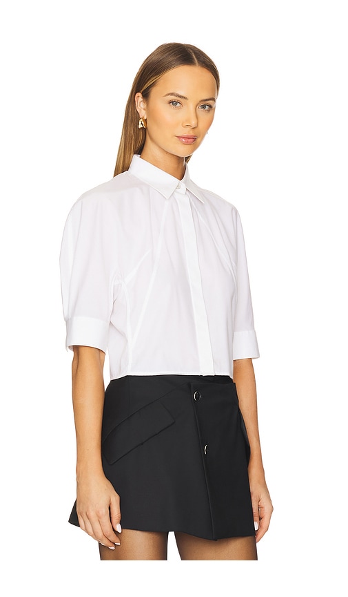 HELMUT LANG SHORT SLEEVE ARTICULATED TOP