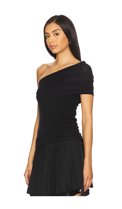  Helmut Lang Top, Asymmetrischer Saum Protect In Black. Größe S. Also In M, L. 