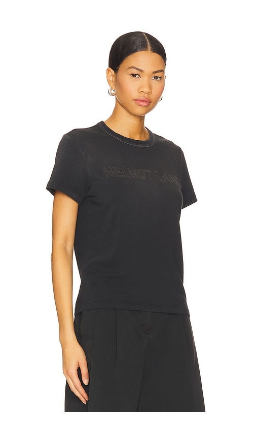 Helmut Lang Logo Slim Tee In Black