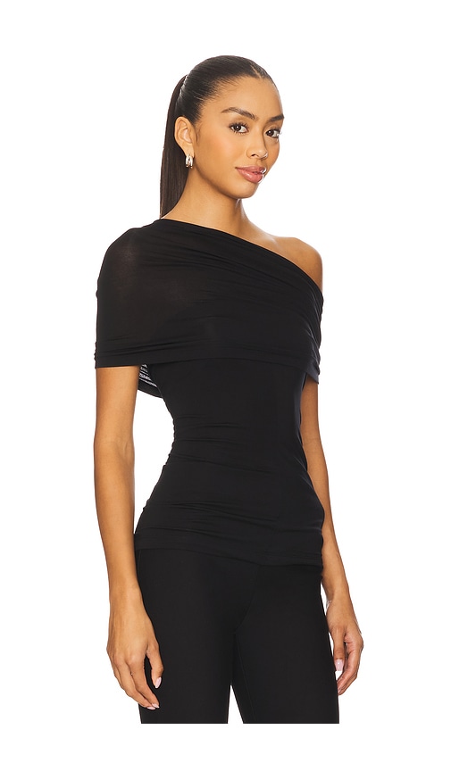 Helmut Lang Soft Cloud Sash Top Black In Black