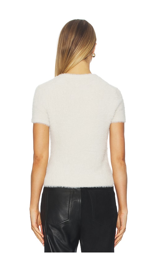  Helmut Lang Kurzes Wimpern-t-shirt Eyelash In Ivory. Größe Xs. Also In S, L. 