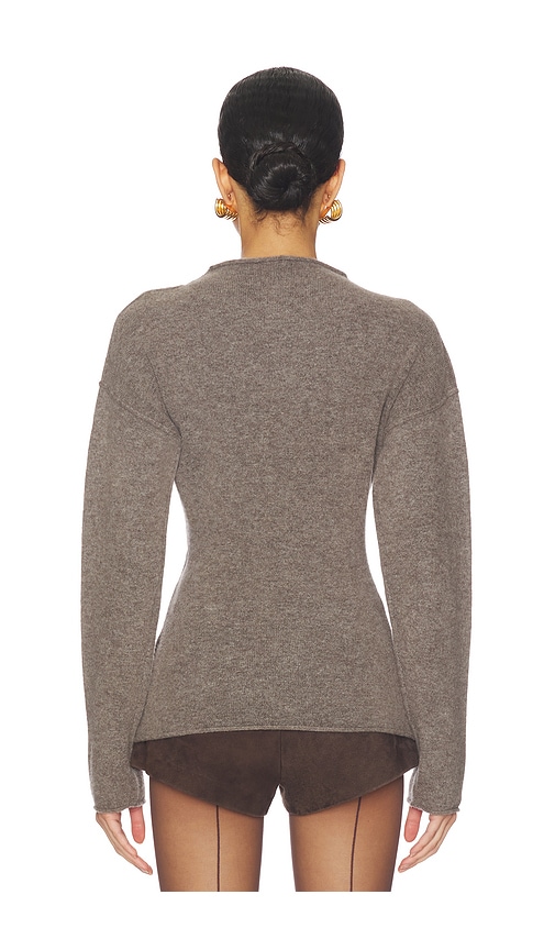  Helmut Lang Slouchy Crew Top In Grey. Größe S. Also In M, L. 