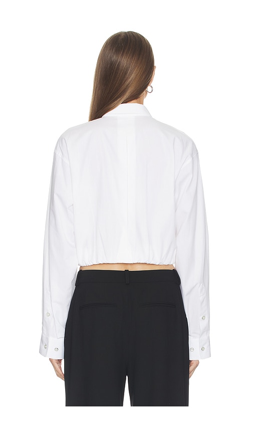  Helmut Lang Hemd Cropped Gather In White. Größe Xs. Also In S, M. 