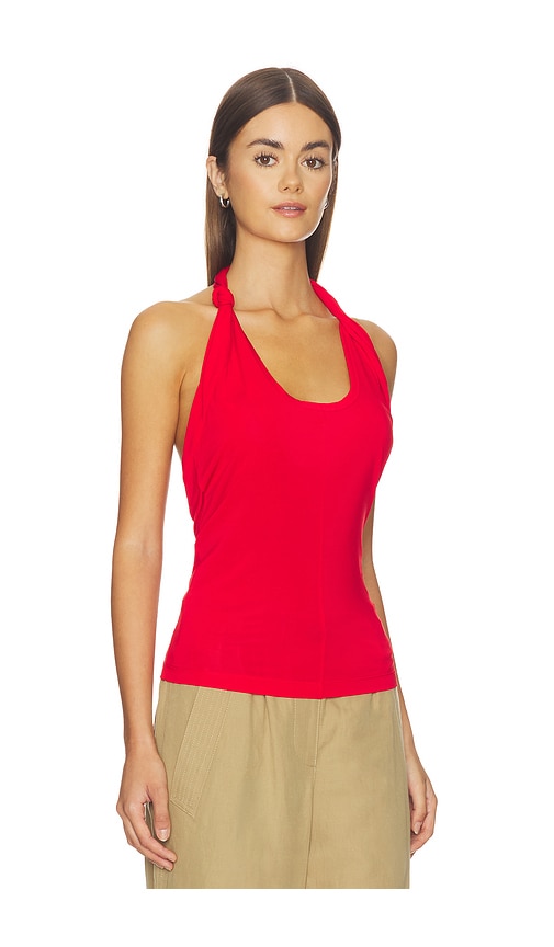 Helmut Lang Twist Dancer Top In Red