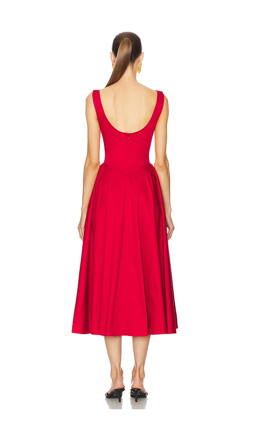  Helsa Kleid Stretch Cotton Sateen In Red. Größe S. Also In Xxs, Xs. 