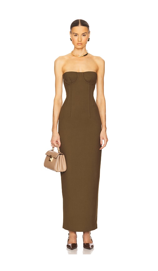 Shop Helsa The Linear Suiting Dress