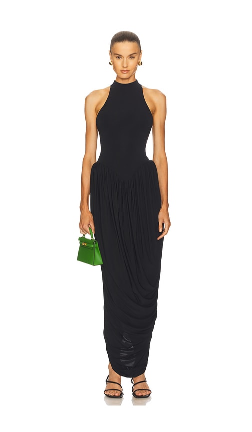 The Duchess Jersey Dress in Black. - size XS (also in L, M, S, XL, XXS)