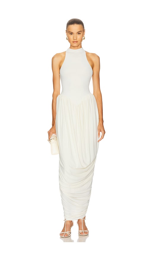The Duchess Jersey Dress in Ivory. - size XS (also in L, M, S, XL)