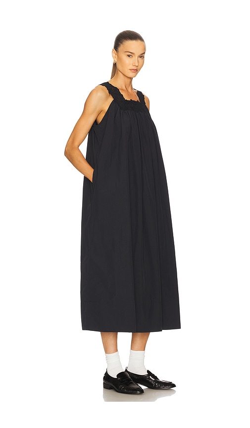 Helsa Midi Dress With Lace In Black