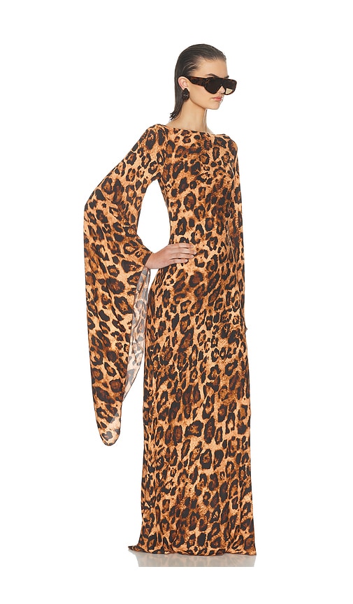 Helsa The Rosalind Dress In Brown
