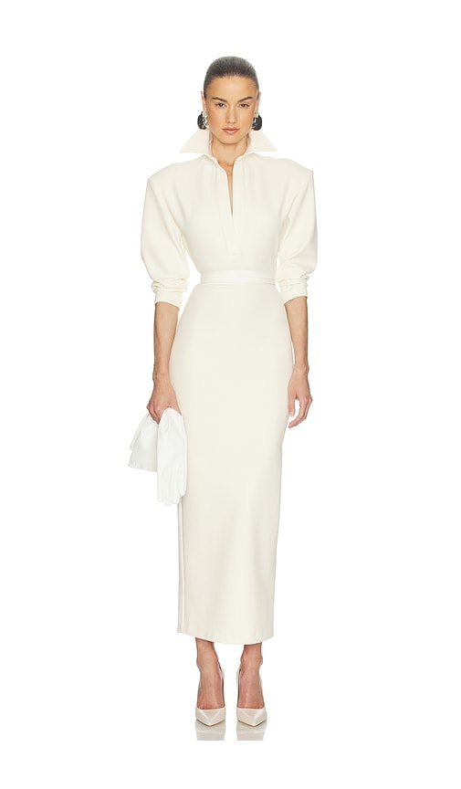 midi dress velvet Black Fitted Velvet Midi Dress by TONY WARD – Elilhaam
