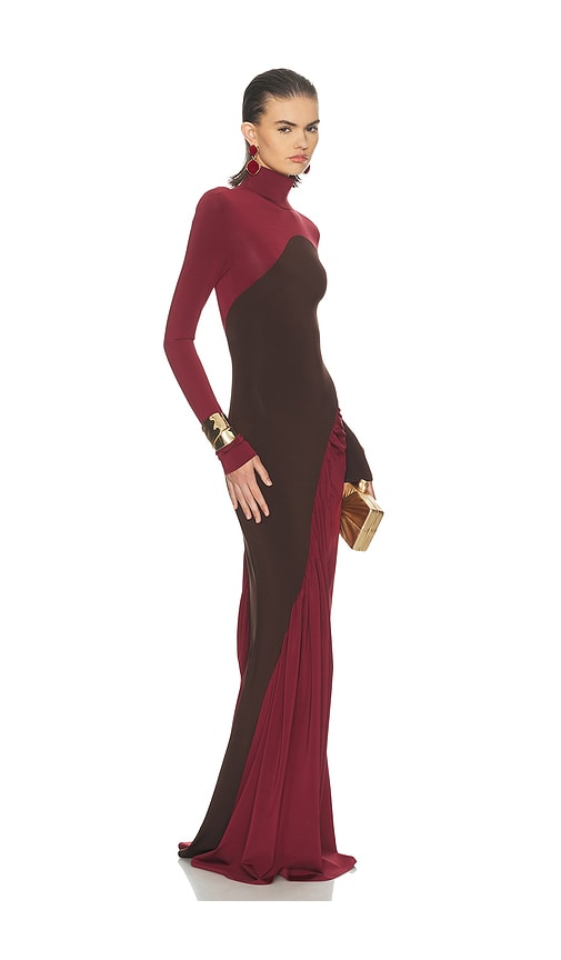 Helsa The Abstraction Color Blocked Jersey Dress
