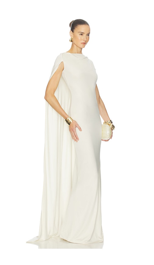 The Alva Caped Jersey Dress Helsa $459 
