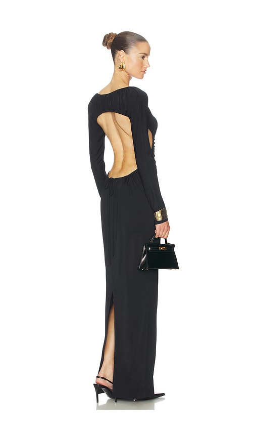 The Ruched Open Back Jersey Dress Helsa $429 