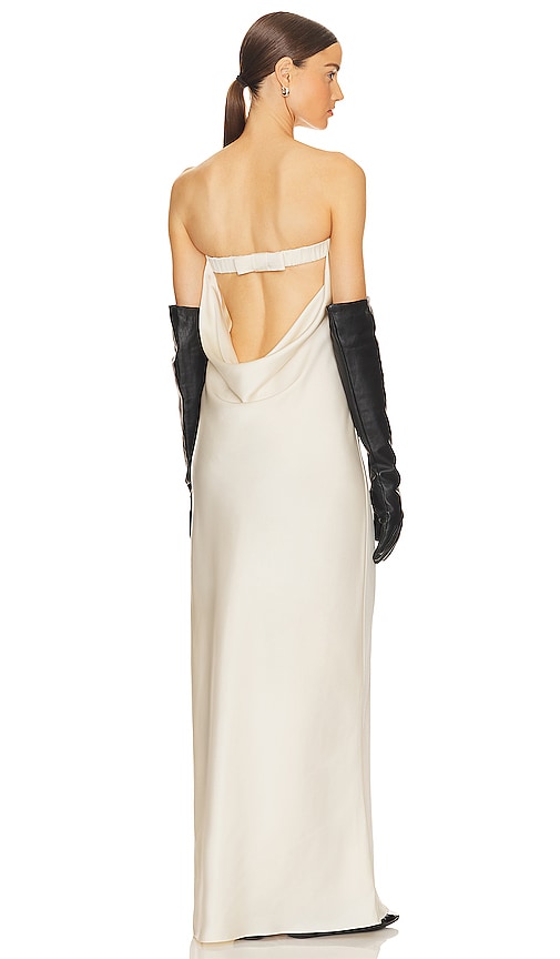 Helsa Lisette Column Maxi Dress In Ivory