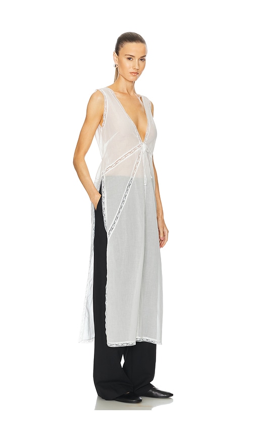 Shop Helsa Voile Daylight Nightgown In 象牙白