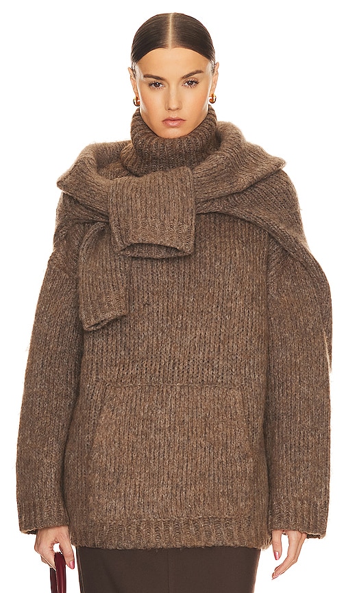 Helsa Janin Sweater In Walnut