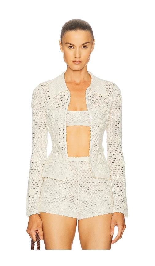 Rieley Cardigan in Ivory. - size M (also in L)