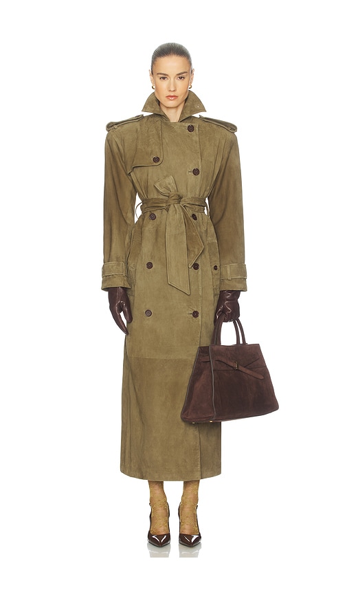Suede Trench Coat Helsa $1,698 