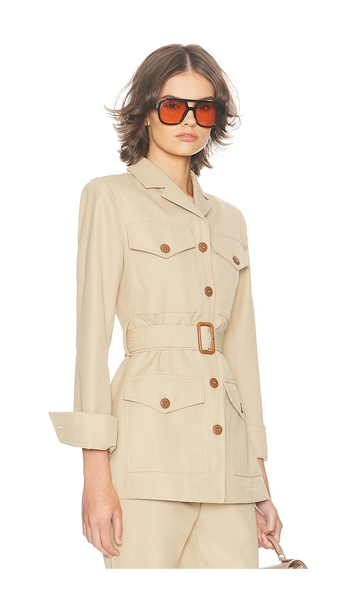 Helsa The Leisure Suit Jacket In Brown