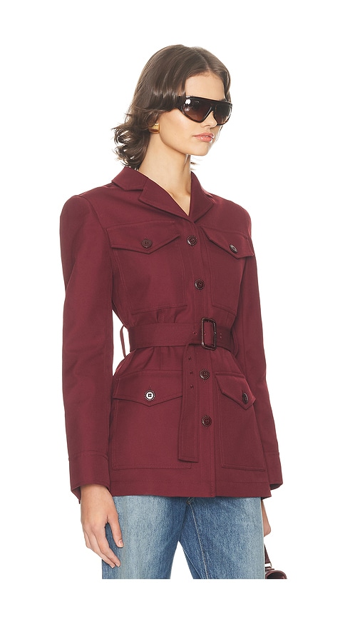 Helsa The Leisure Suit Jacket In Burgundy