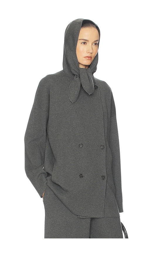 Helsa Else Knit Jacket In Gray