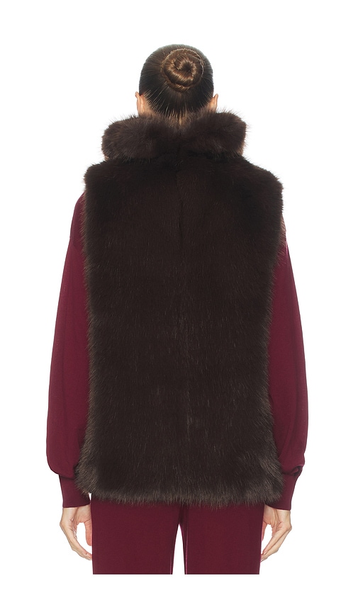  Helsa Sport-oberteil Faux Fox Gilet In Brown. Größe Xs/s. Also In M/l. 