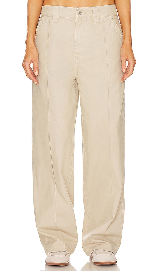 Helsa Workwear Oversized Pant In Taupe