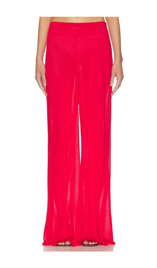 Helsa Arlena Knit Pant In Red