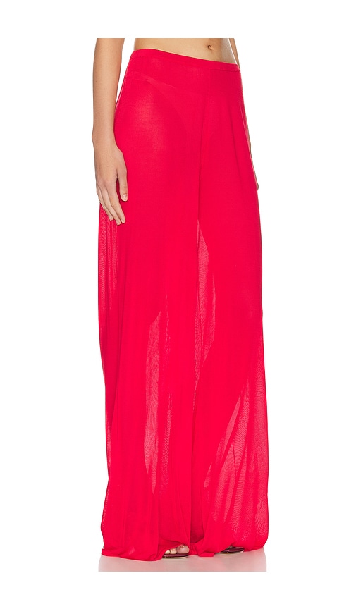 Helsa Arlena Knit Pant In Red