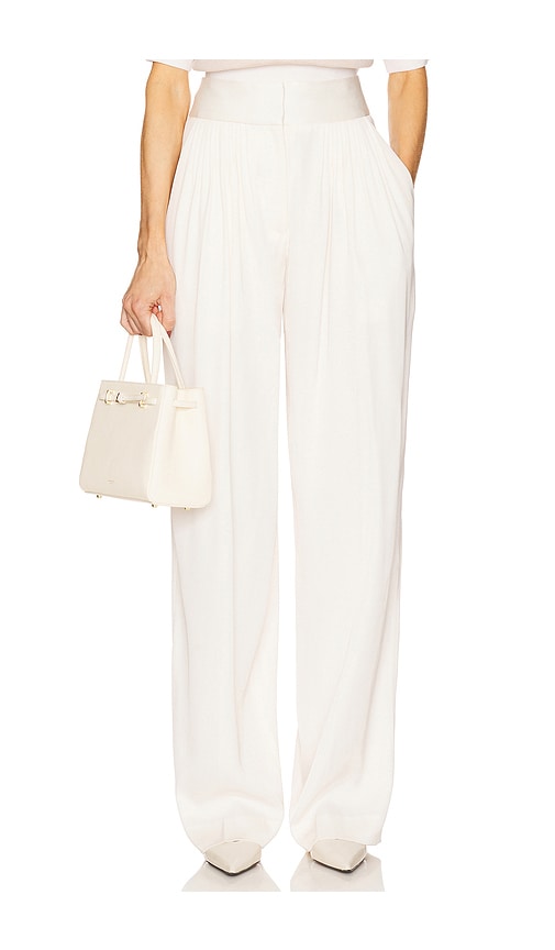 The Twill Trouser in Cream. - size XL (also in L, XXS)