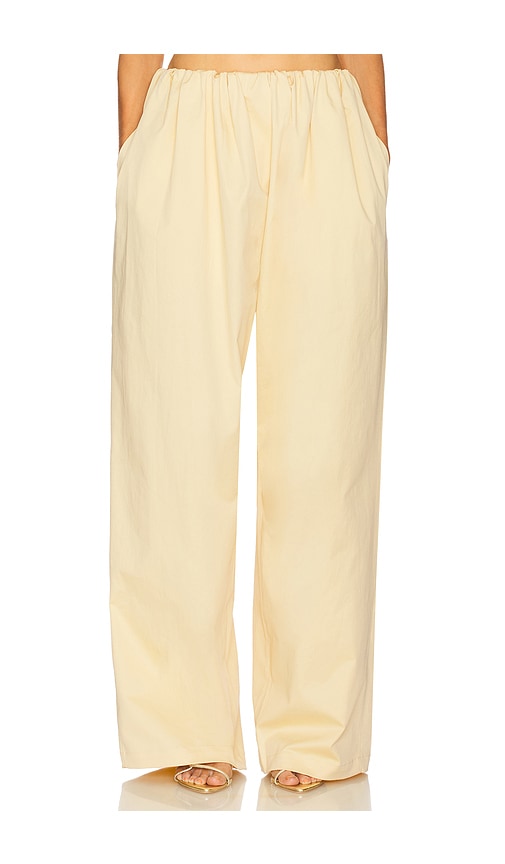 Cotton Twill Puff Pant in Yellow. - size XS (also in L, M, XL)