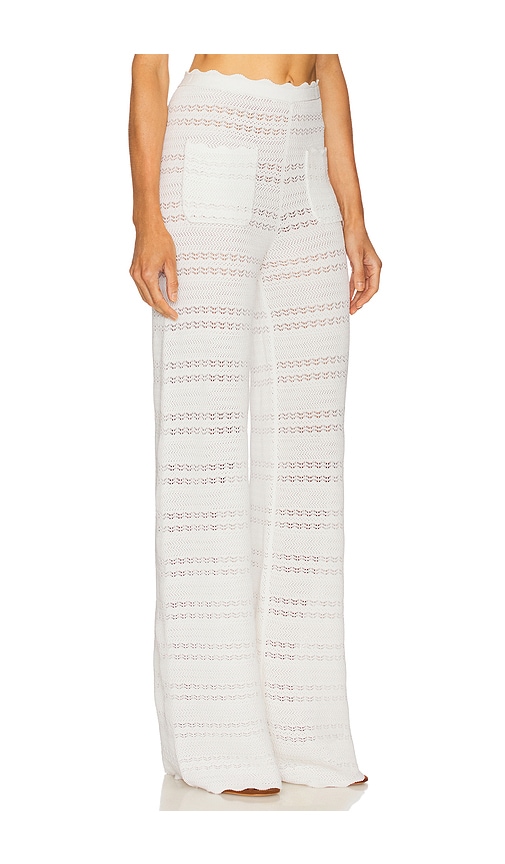 Helsa Kaitltn Scalloped Pant In White