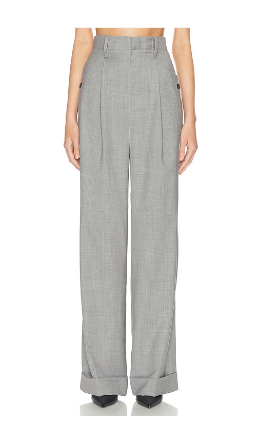 Helsa The Paperbag Trouser In Gray