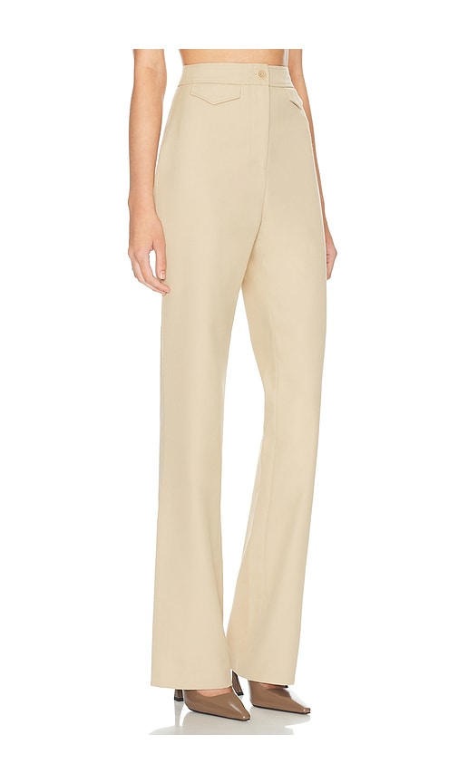 Helsa The Kick Flare Suit Pant In Brown