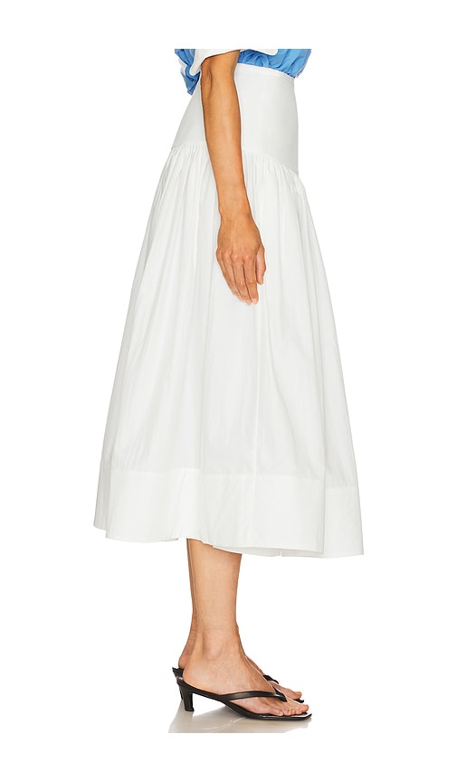 Helsa Midi Wrap Skirt In White