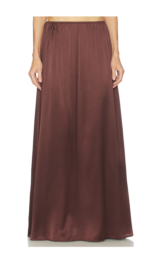 Helsa The Silk Charmeuse Maxi Skirt