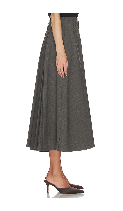  Helsa Rock Wool Blend Pleated In Grey. Größe Xs. Also In Xxs, S, Xl. 
