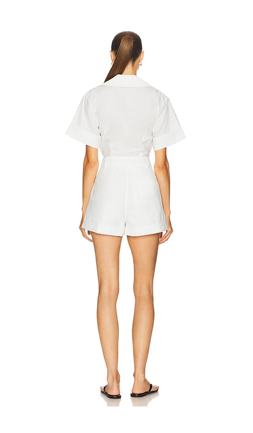  Helsa Tech-popeline Romper In White. Größe L. Also In Xl. 