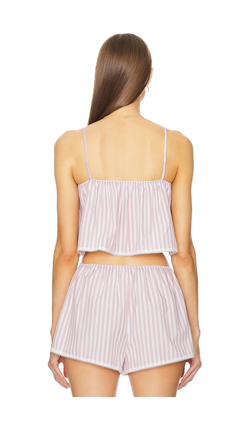  Helsa Trägertop Wide Stripe Poplin In Mauve. Größe S. Also In M, L, Xl. 