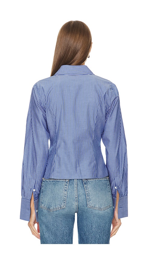  Helsa Tailliertes Hemd Pinstripe Poplin In Blue. Größe S. Also In Xxs, Xs, M, L, Xl. 