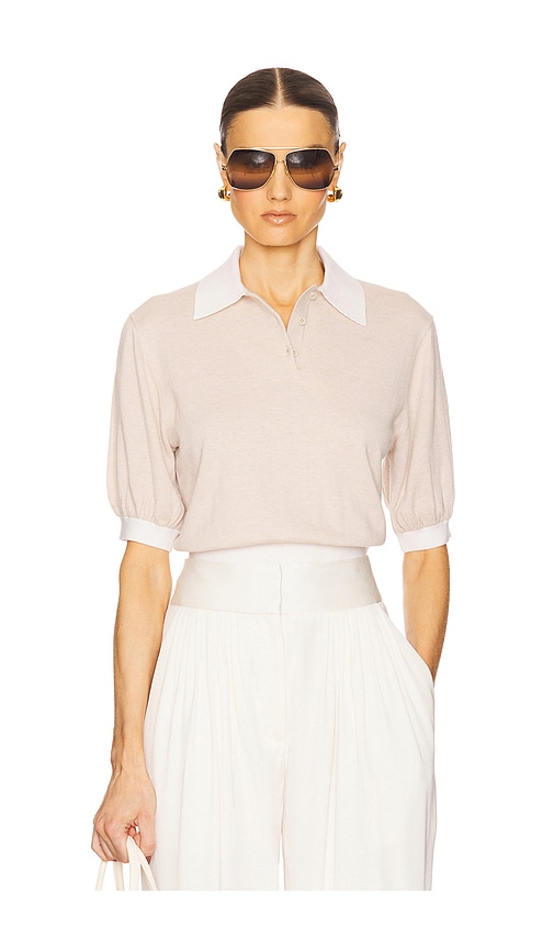 Liesel Polo in Beige. - size XL (also in L, M, S)