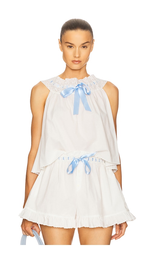 The Summer Vintage Top in White. - size S (also in L, M, XXS)