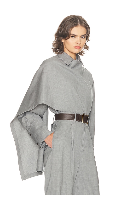 Helsa The Left Bank Layered Shirt In Gray