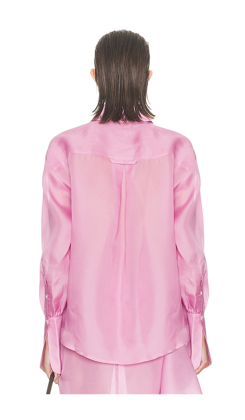  Helsa Hemd He Silk Gazar In Pink. Größe M. Also In L. 